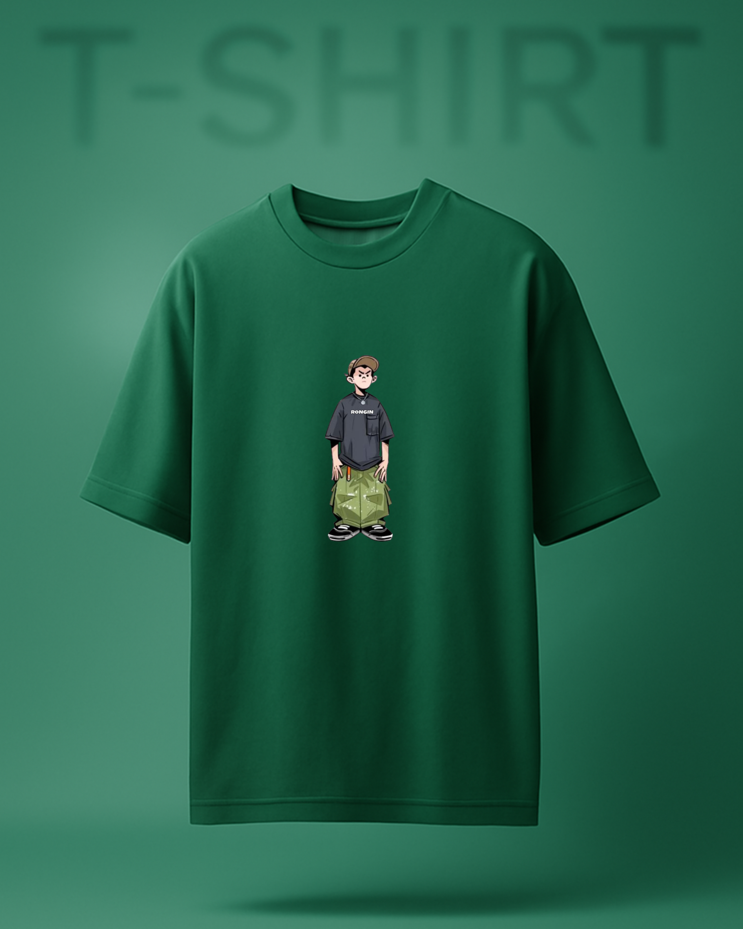 “greenShoulder Tee Rongin”