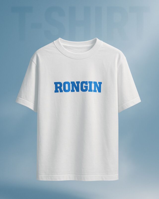 White Oversized T-Shirt Rongin”